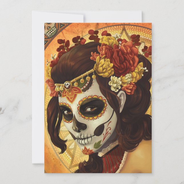 Cojín decorativo Dia De Los Muertos (Anverso)
