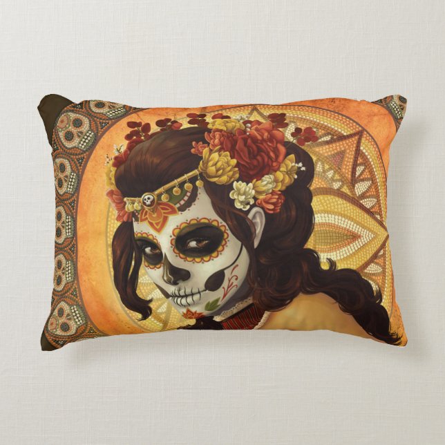 Cojín decorativo Dia De Los Muertos (Anverso)