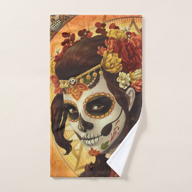 Cojín decorativo Dia De Los Muertos (Toalla de mano)