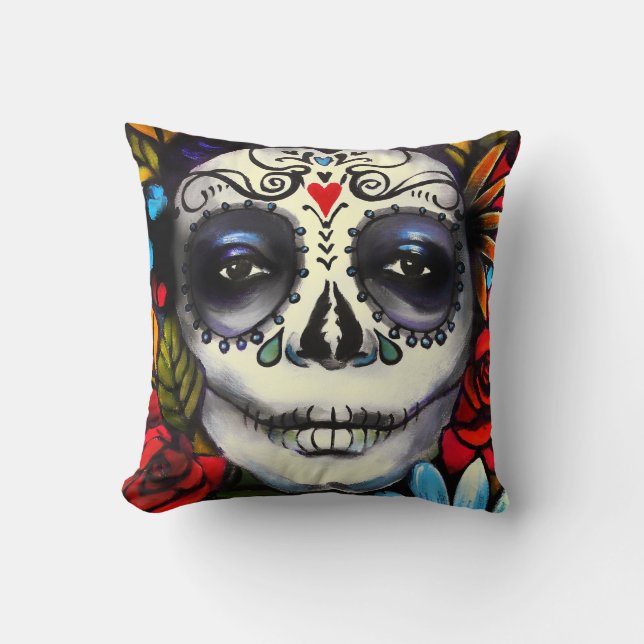 Cojín Decorativo Día de los Muertos (Anverso)