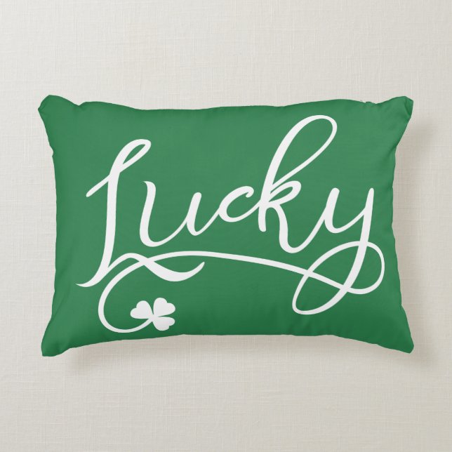 Cojín Decorativo Día de los Simpatizantes de Shamrock (Anverso)