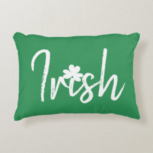 Cojín Decorativo Día de los Simpatizantes de Shamrock en Irlanda