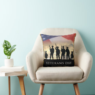 Cojín Decorativo Día de los Veteranos de Estados Unidos