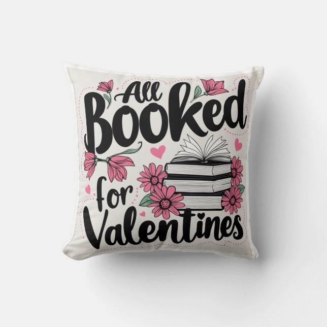 Cojín Decorativo Día de reserva de San Valentín (Anverso)