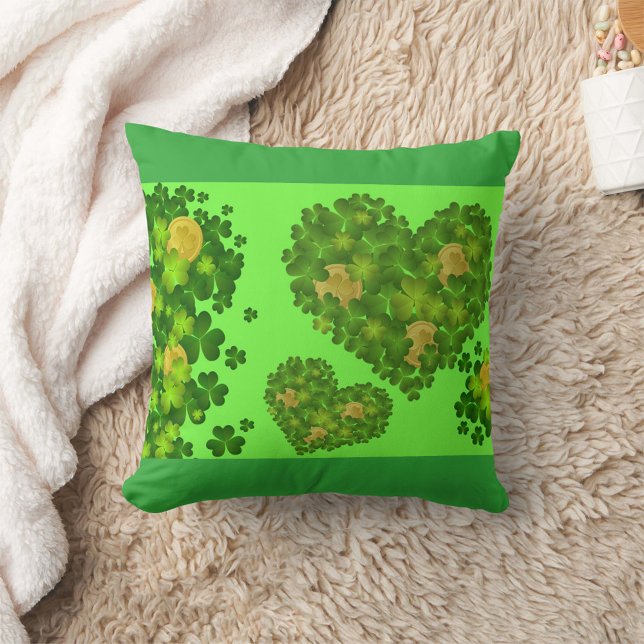 Cojín Decorativo Día de San Patricio (Happy St. Patrick's Day Throw Pillow!)