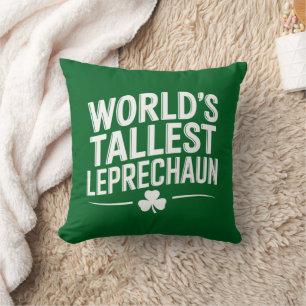Cojín Decorativo Día de San Patricio del duende más alto del mundo