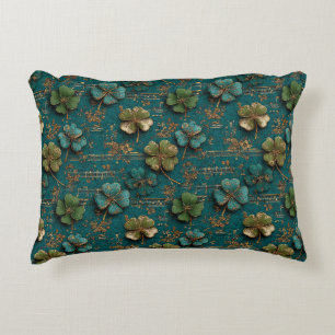 Cojín Decorativo Día de San Patricio Música Vintage Trébol