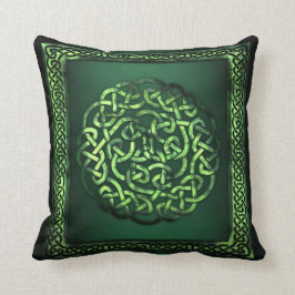 Cojín Decorativo Día de San Patricio - Ronda de patrones celtas/SqF