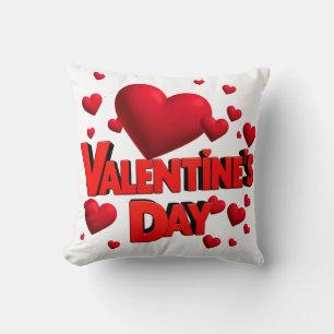 Cojín Decorativo Día de San Valentín corazones amor
