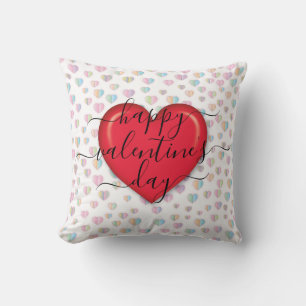 Cojín Decorativo Día de San Valentín minimalista feliz