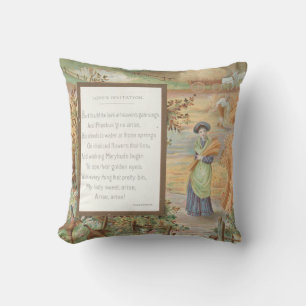 Cojín Decorativo Día de San Valentín Retro Vintage, paisaje rural d