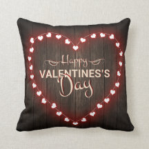 Día de San Valentín Rústico Diseño de Madera de Co