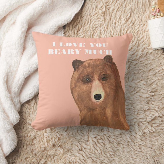 Cojín Decorativo Día de San Valentín, te amo mucho (Manta)