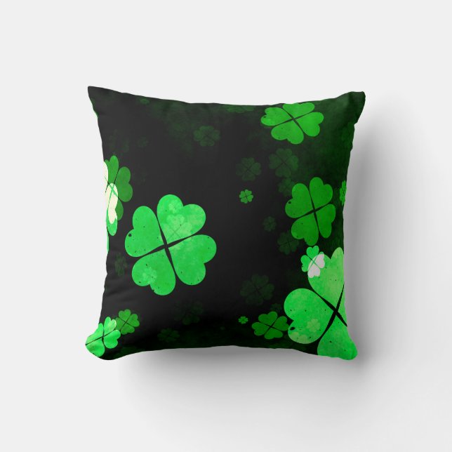 Cojín Decorativo Día de Shamrock St. Patrick (Anverso)