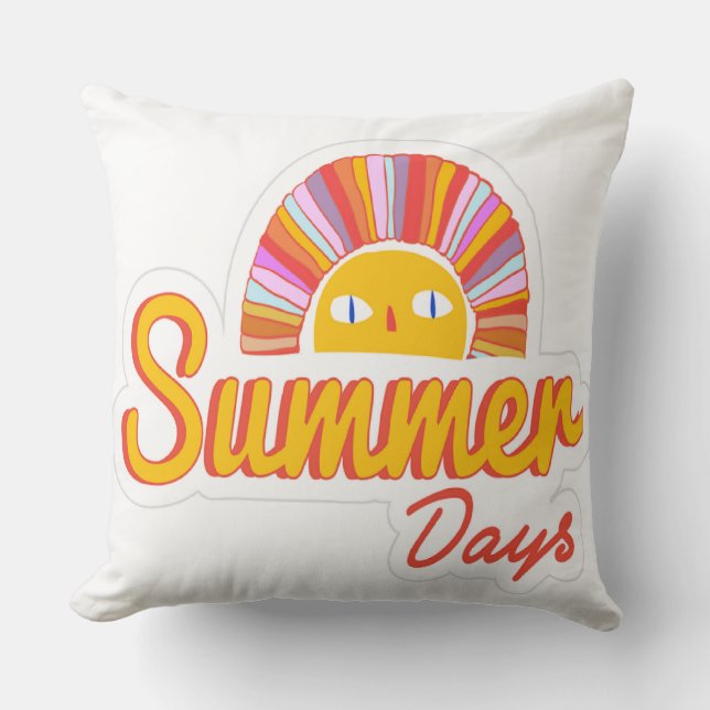 Cojín Decorativo Día de verano  (Anverso)