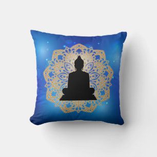 Cojín Decorativo Día de Vesak Buda y Mandala Vaisakha Purnima