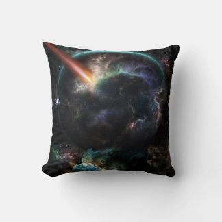 Cojín Decorativo Día Del Arte Fractal De Ciencia Ficción Asteroide