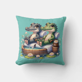 Cojín Decorativo "Día del balneario del lagarto"