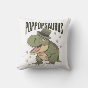 Cojín Decorativo Día del Padre Abuelo Dinosaurio Poppopsaurus