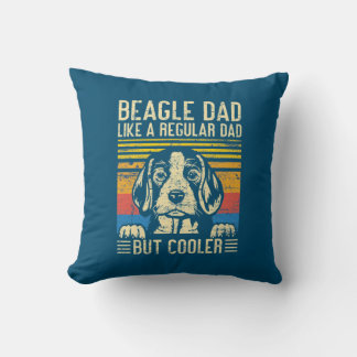Cojín Decorativo Día del padre | Beagle Dog Dad