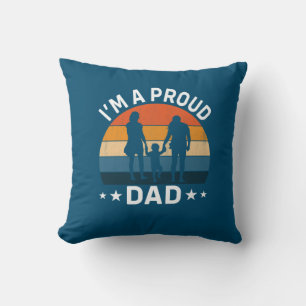 Cojín Decorativo Día del Padre Estoy Orgulloso de Ser Papá