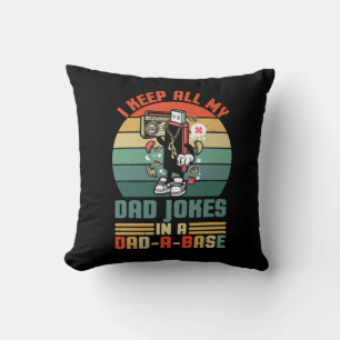 Cojín Decorativo Día del padre guardo todos los Chistes de mi papá