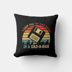 Cojín Decorativo Día del padre guardo todos los Chistes de mi papá