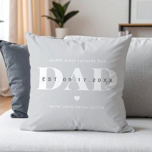 Cojín Decorativo Día del Padre Moderno Minimalista Primeros Padres