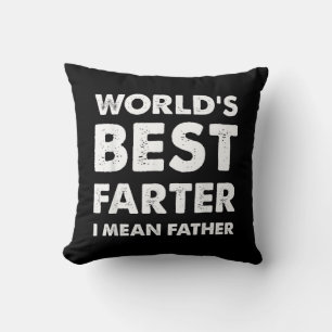 Cojín Decorativo Día del Padre Retro Papá El Mejor Flatulento Quier