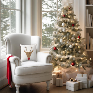 Cojín Decorativo Día festivo de los Navidades de renos trillados