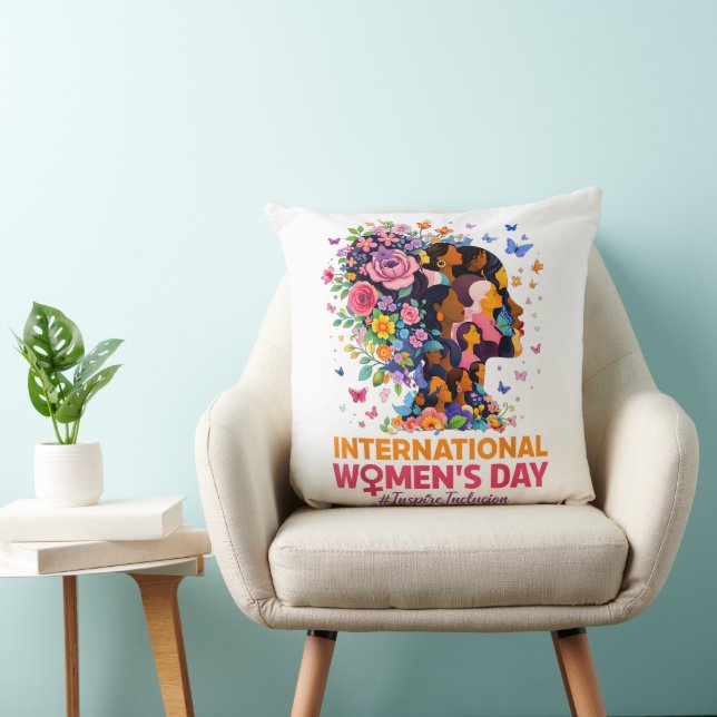 Cojín Decorativo Día Internacional de la Mujer (Silla)