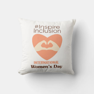Cojín Decorativo Día Internacional de la Mujer 2024 Inspirar Inclus