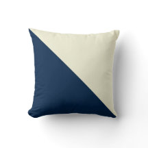 Cojín decorativo Diagonal Azul Beige y Navy