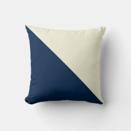 Cojín decorativo Diagonal Azul Beige y Navy