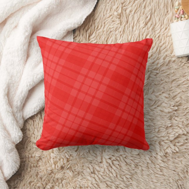 Cojín decorativo diagonal de plástico rojo (Manta)