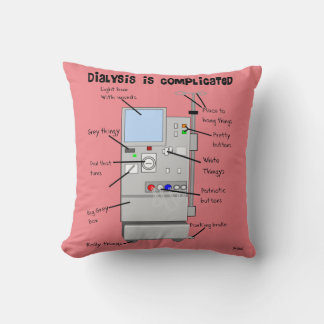 Cojín Decorativo Diálisis Humor Pillow Rosa
