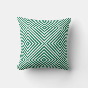 Cojín Decorativo Diamante Chevron Esmeralda