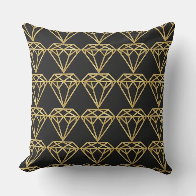 Cojín Decorativo Diamante de oro (Anverso)