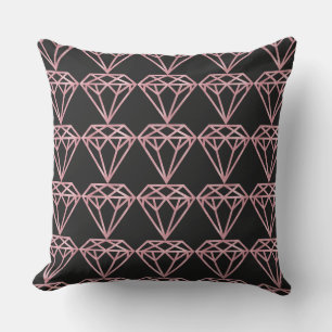 Cojín Decorativo Diamante de oro Rosa