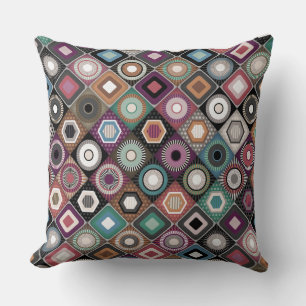 Cojín Decorativo diamante del atardecer