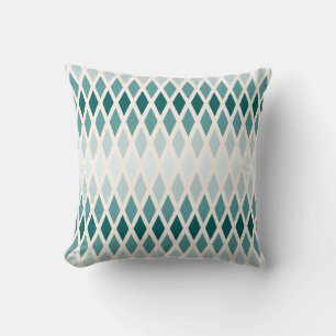 Cojín Decorativo Diamante Teal Ombre
