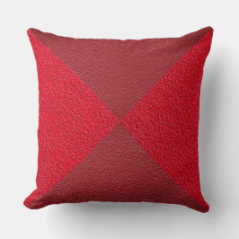 Cojín Decorativo Diamantes y cuadros en rojo