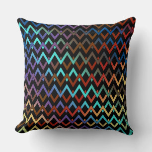 Cojín Decorativo Diamantes ZIGZAG - coloreados + tu trasero. e idea
