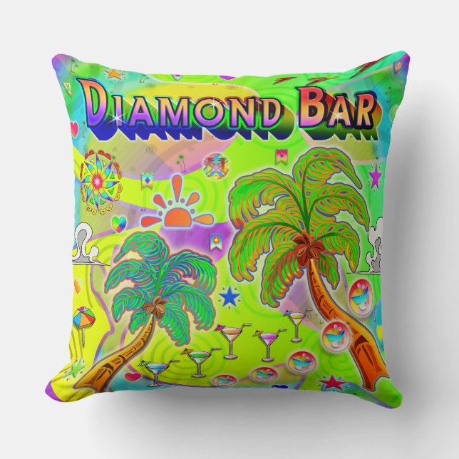 Cojín Decorativo Diamond Bar Mind Focus Pillow (Anverso)