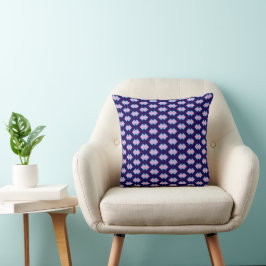 Cojín Decorativo Diamond Blue Throw Pillow