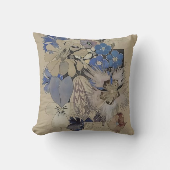 Cojín Decorativo Dianthus de Charles Mackintosh (Anverso)