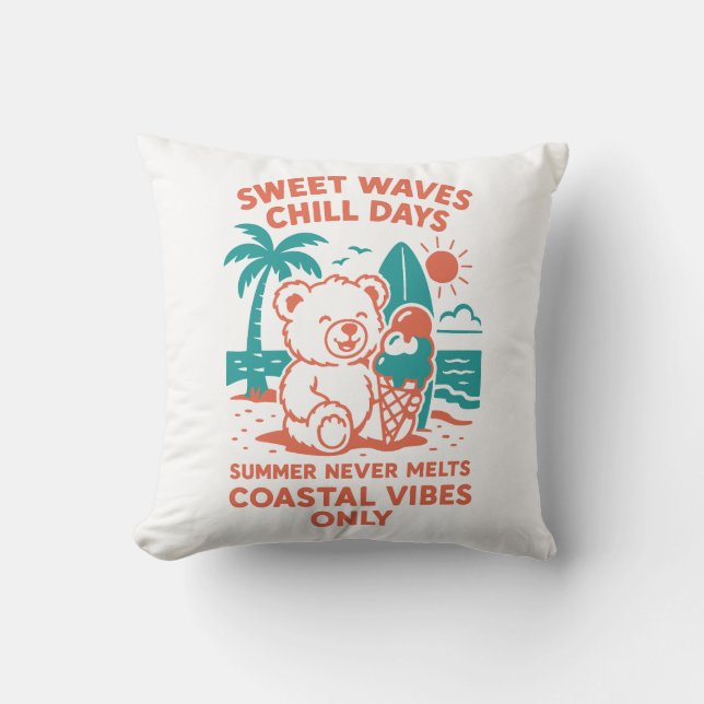 Cojín Decorativo Días dulces de Chill (Anverso)