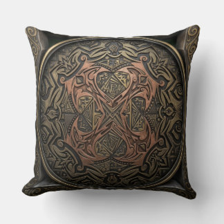 Cojín Decorativo Dibujado a mano a 3D digital: Intrincado Mandala d