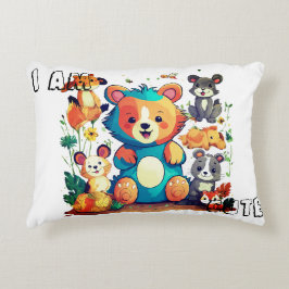 Cojín Decorativo Dibujo animado de animal lindo nuevo soy lindo