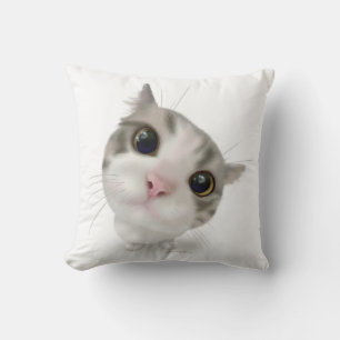 Cojín Decorativo Dibujo animado de gatito atigrado lindo